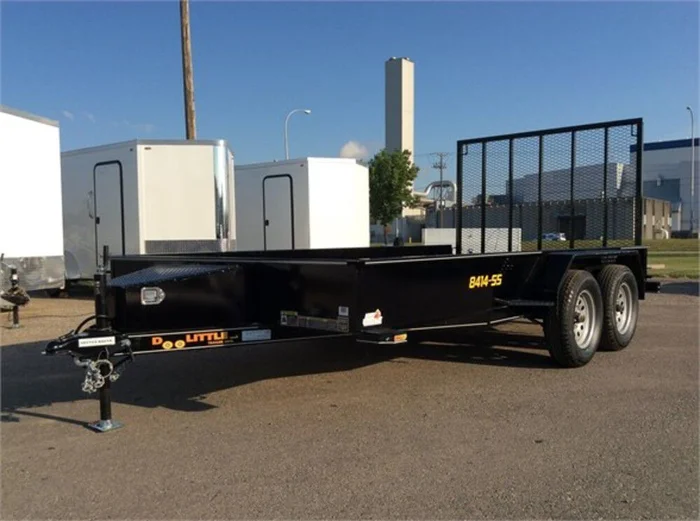 Steel Sided Open Utility Trailer 14’x84in Tandem Axle HD Pro Toolbox SS8414A235