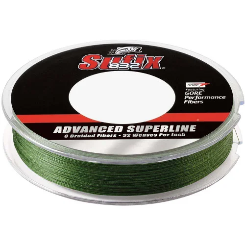 Sufix 832 Advanced Superline Braid – 15lb – Low-Vis Green – 300 yds