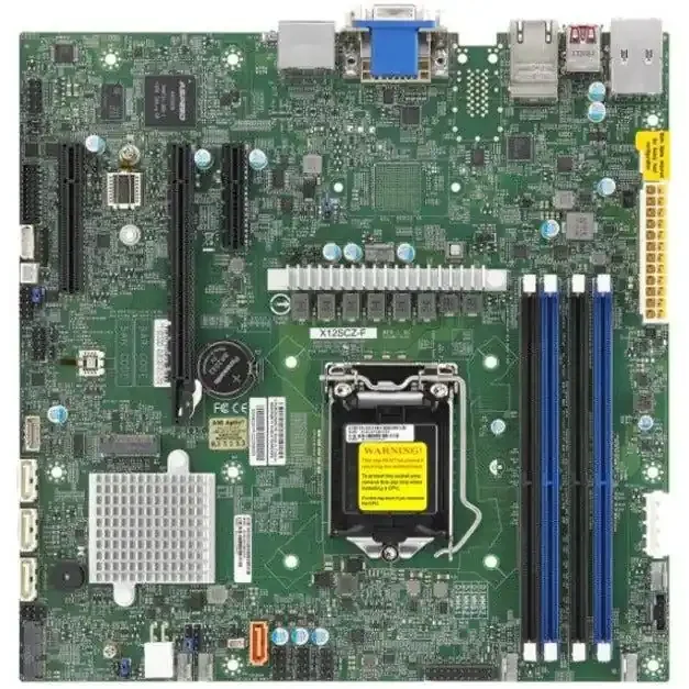 Supermicro X12SCZ-F Desktop Motherboard – Intel W480 Chipset – Socket LGA-1200 – Micro ATX