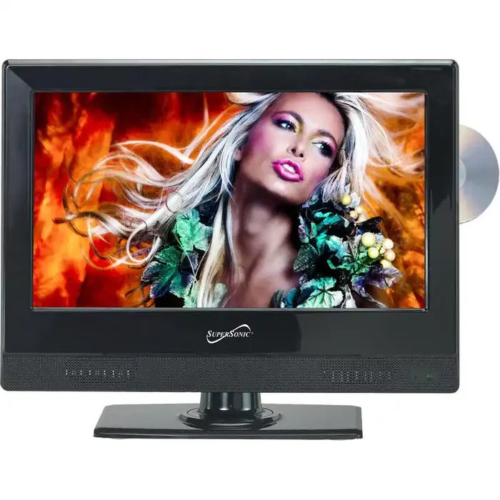 Supersonic SC-1312 13.3″ TV/DVD Combo – HDTV – 16 9 – 1366 x 768 – 720p
