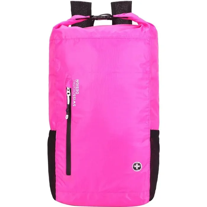 Swissdigital Design Goose SD1594-46 Carrying Case (Backpack) for 16″ Apple iPad Notebook, Tablet, MacBook Pro, Cell Phone, Accessories – Fuchsia
