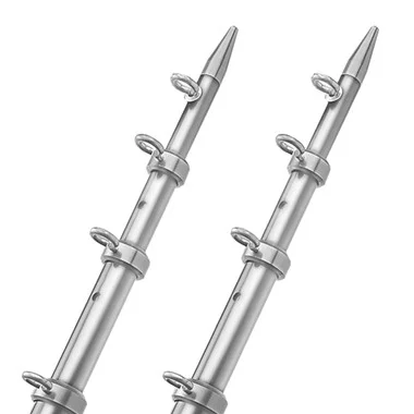 TACO 15′ Telescopic Outrigger Poles HD 1-” – Silver/Silver