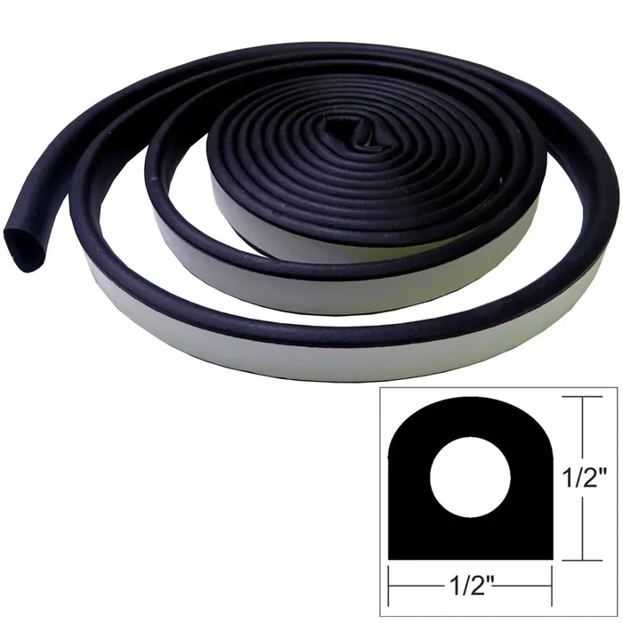 TACO Weather Seal – 10‘L x ½”W x ½”H – Black