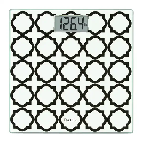 Taylor Precision Products 755841932BWL Digital Glass Bathroom Scale with