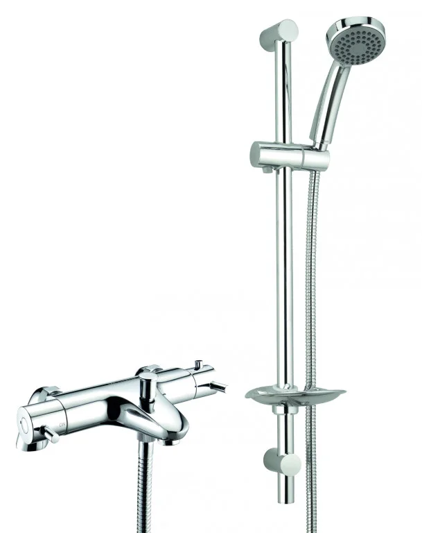Thermostatic Pillar Mounted Bath Shower Mixer
