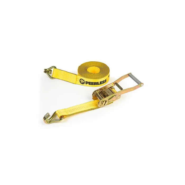 Tie Down Ratchet Strap with J-Hooks, 2in x 27ft CC2827