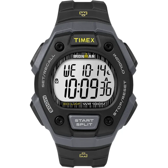 Timex IRONMAN® Classic 30 Lap Full-Size Watch – Black/Yellow