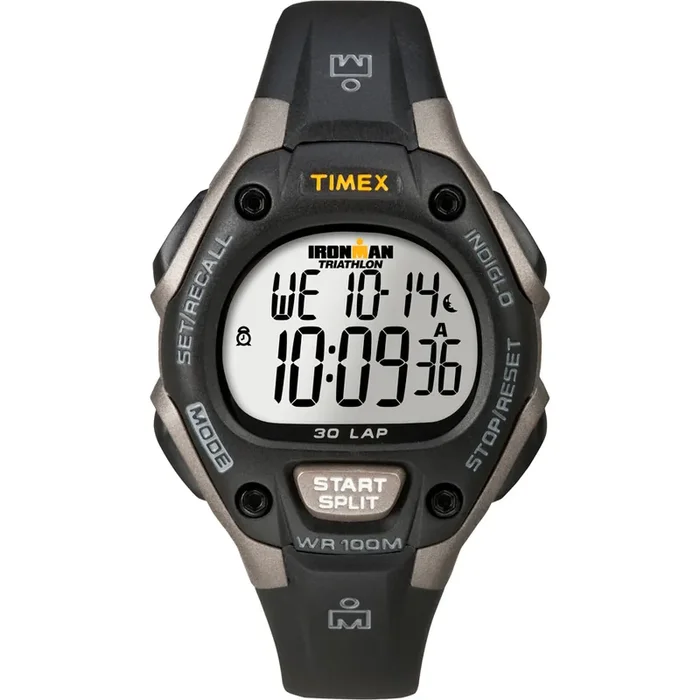 Timex Ironman Triathlon 30 Lap Mid Size – Black/Silver