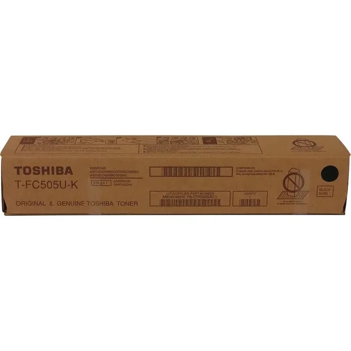 Toshiba Original Laser Toner Cartridge – Black – 1 Each TFC505UK