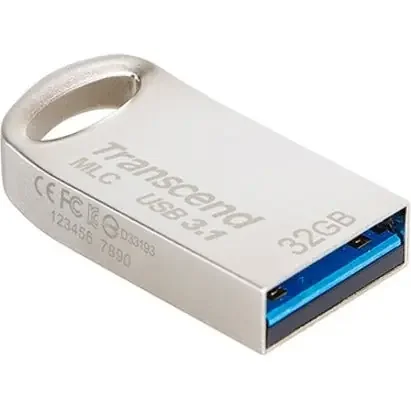Transcend 32GB JetFlash 720 USB 3.1 Flash Drive – 32 GB – USB 3.1 – Silver