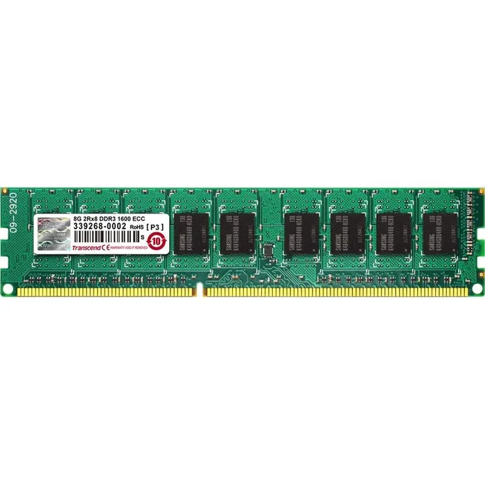 Transcend 8Gb Ddr3 Memory 240Pin Long-Dimm Ddr3-1600 Ecc Unbuffer Memory