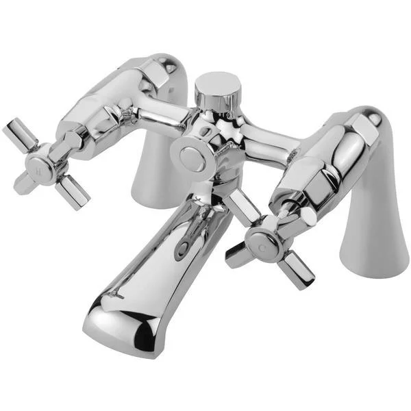 Tre Mercati Charleston Traditional Chrome Bridge Bath Filler Tap