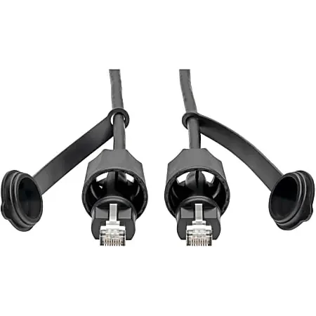 Tripp Lite Industrial Cat5e/Cat6 STP Ethernet Cable RJ45 M/M CMX Outdoor IP68 26 AWG TAA 3 ft. (0.91 m) – Category 5e/Category 6 – N206PC03IND