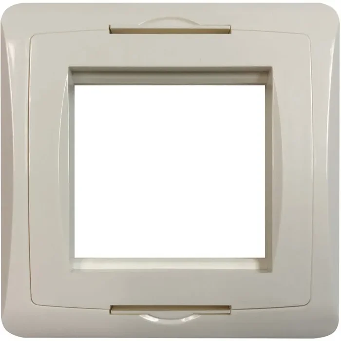 Tripp Lite Single-Gang UK-Style Gang Frame for Insert Modules Hidden Screws White – 1 x To