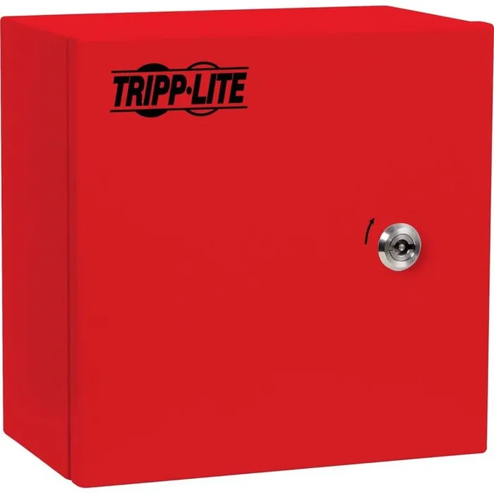 Tripp Lite SmartRack Outdoor Industrial Enclosure with Lock – NEMA 4, Surface Mount, Metal Construction, 10 x 10 x 6 in., Red