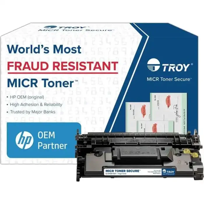 Troy Toner Secure Original MICR High Yield Laser Toner Cartridge – Alternative for Troy, HP 89X (CF289X) – Black – 1 Pack