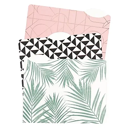 U Brands® Fashion File Folders, Letter Size, 8-1/2″ x 11″, Modern + Pretty, Pack Of 24 Folders