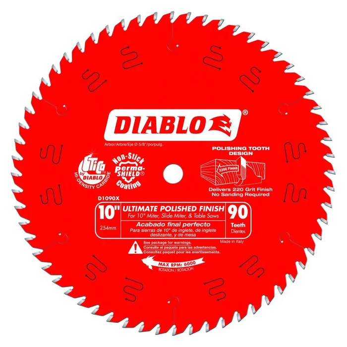 Ultimate Polished Finish Saw Blade D1090X