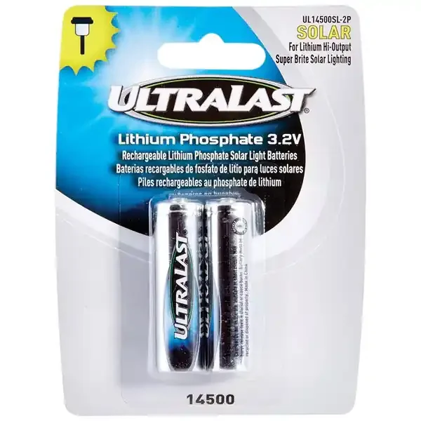 Ultralast UL14500SL-2P UL14500SL-2P 14500 Lithium Batteries for Solar Lighting,