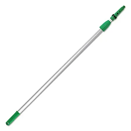 Unger® Opti-Loc Extension Pole, 4 ft, Two Sections, Green/Silver