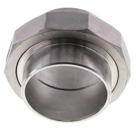 Union Straight Connector 88.9mm Weld End Stainless Steel Conical Seal 16bar (224.8psi)
