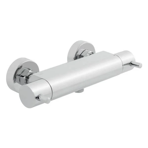 Vado Celsius Exposed Thermostatic Chrome Bar Shower Mixer Valve, 2 Controls