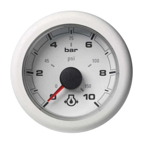 VDO OceanLink Engine Oil Pressure 10 bar / 150 psi White Dial Bezel [A2C1066010001]