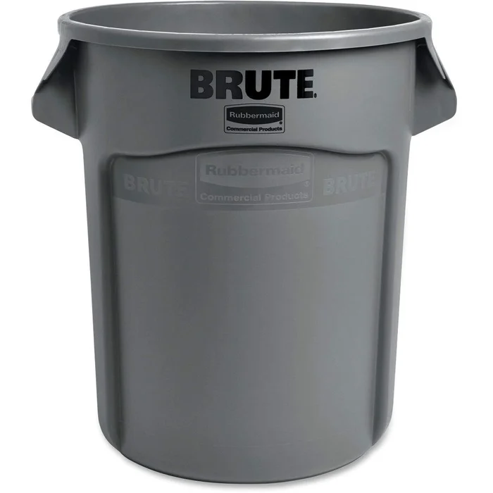 Vented Brute 20 Gallon Gray Resin Container without Lid FG262000GRAY