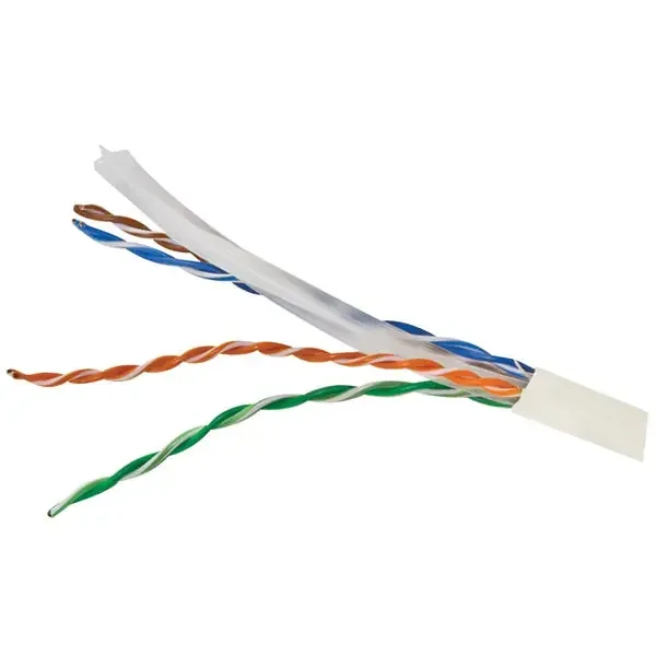 Vericom MBW6U-01444 CAT-6 U/UTP Solid Riser CMR Cable, 1,000 Ft. (White)