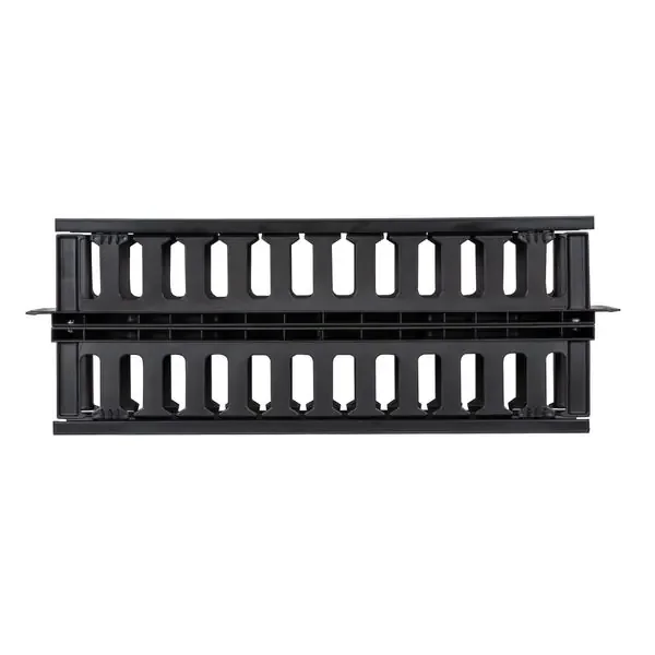 Vericom RAMDFD2 Plastic Horizontal Double-Finger Duct Cable Manager, 2U