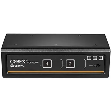 Vertiv Cybex SC900 Secure KVM Dual Head 2 Port Universal DisplayPort NIAP version 4.0 Certified – SC920DPH400