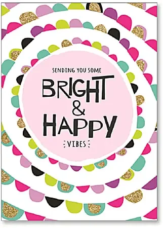 Viabella Thinking Of You Greeting Card, Vibes, 5″ x 7″, Multicolor