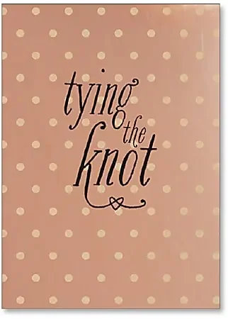 Viabella Wedding Greeting Card With Envelope, Tying The Knot, 5″ x 7″