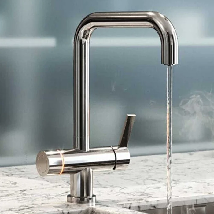 Vibrance Single Lever Chrome Pulsa 4 In 1 Instant Hot Water Kitchen Sink Mixer Tap