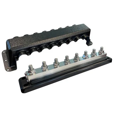 Victron Busbar 600A 8P & Cover 8X 3/8″ Plus 8X M8 Terminals