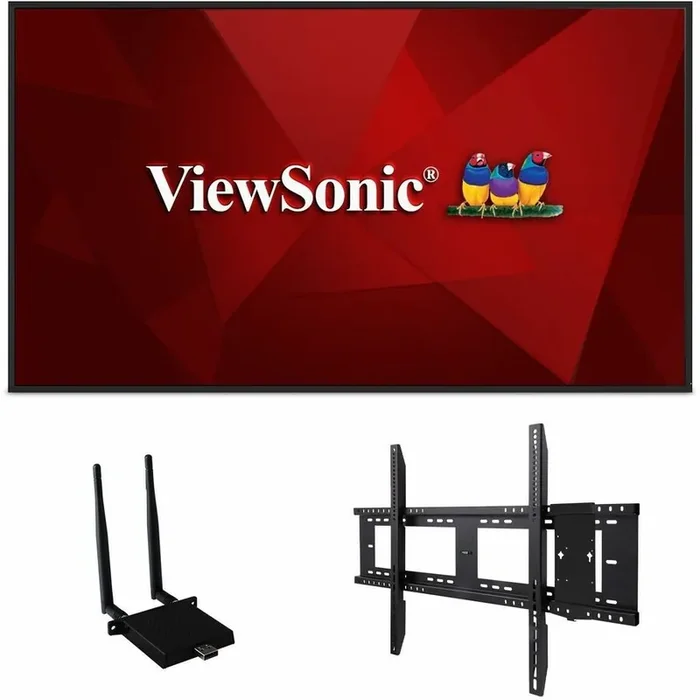 ViewSonic Commercial Display CDE7530-E1 – 4K, Integrated Software, WiFi Adapter and Fixed
