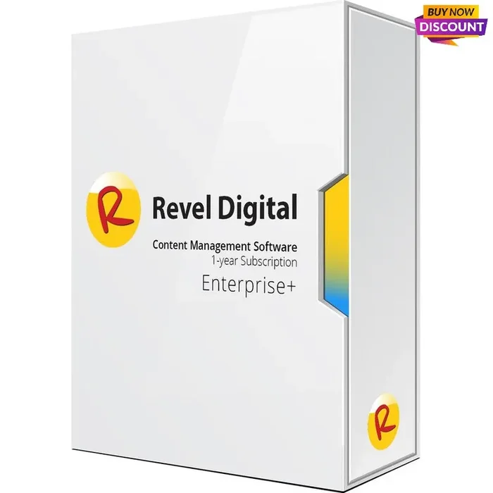 ViewSonic Revel Digital CMS Enterprise+ – Subscription Plan License Key – 1 Device – 1 Year