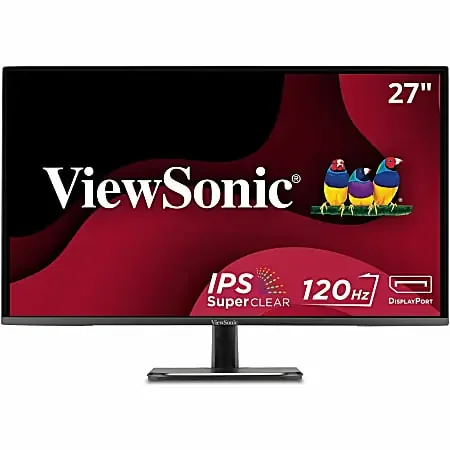ViewSonic VA2756A-MHD 27 Inch IPS 1080p Monitor with 120Hz, Eye Care, HDMI, DisplayPort, and VGA Inputs – VA2756AMHD
