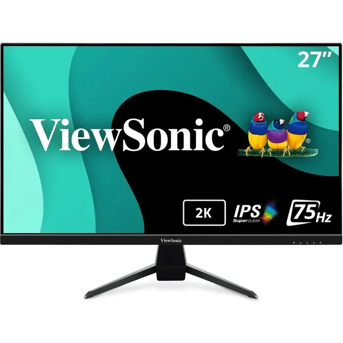 ViewSonic VX2767U-2K 27 Inch 1440p IPS Monitor with 65W USB C, HDR10 Content Support,