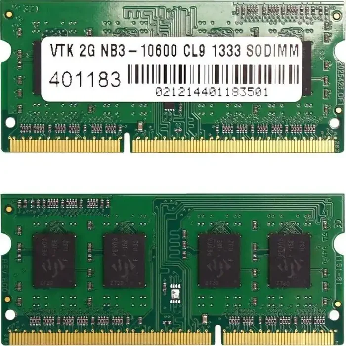 Visiontek 2 X 2Gb Pc3-10600 Ddr3 1333Mhz 240-Pin Dimm Memory Module