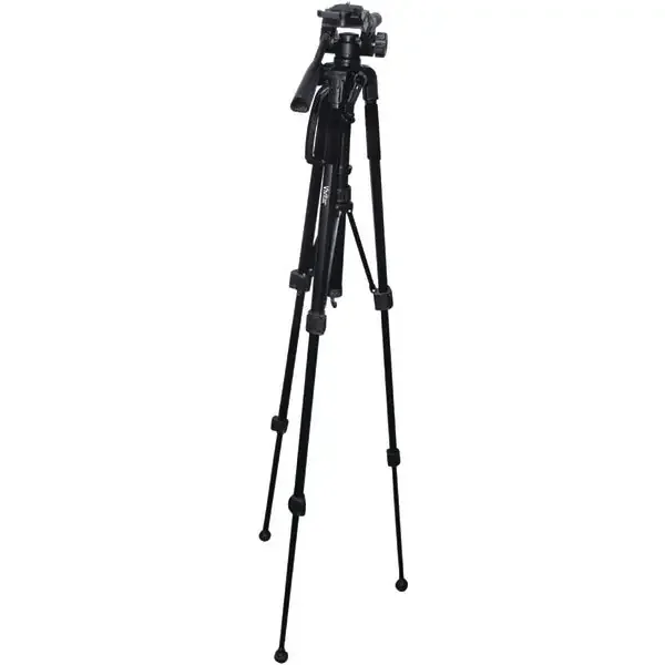 Vivitar VIV-VPT-2457 Professional Tripod with 3-Way Fluid Pan Head (57 In.)