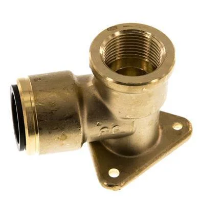 Wall-mounted Socket G3/4” Female x 22 mm Push-in Brass 16bar (224.8psi)