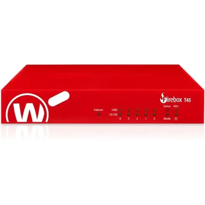 WatchGuard Firebox T45-PoE Network Security/Firewall Appliance – Intrusion Prevention – 5