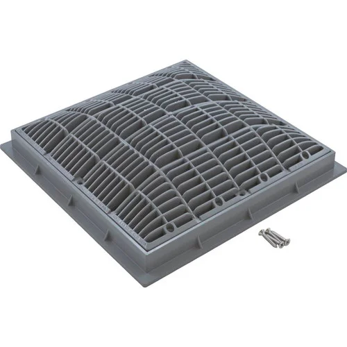 Waterway 12″ X 12″ Square Frame And Grate, Gray | 640-4727 V