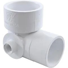 Waterway Plastics 90 Elbow, 1-1/2″s x 1-1/2″spg x 3/8″fpt side, sch40 | 411-4070