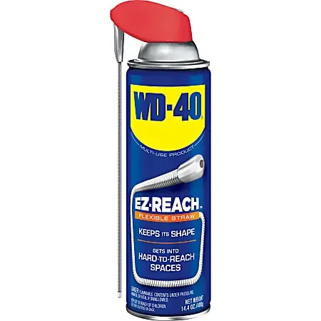 WD-40 EZ Reach Flexible Straw Lubricant – 14.4 fl oz (0.5 quart) – Corrosion Resistant, CFC-free, Mercur – 49019