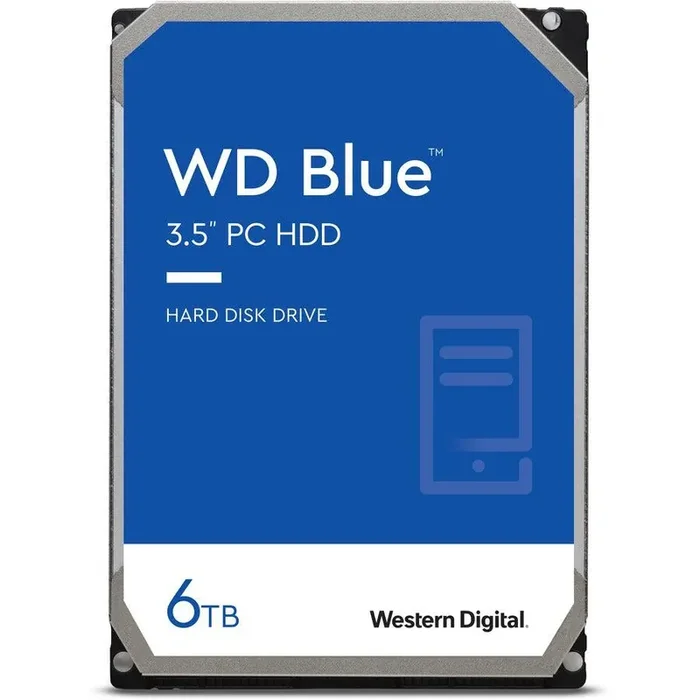 WD Blue WD60EZAX 6 TB Hard Drive – 3.5″ Internal – SATA (SATA/600) – Conventional Magnetic Recording (CMR) Method