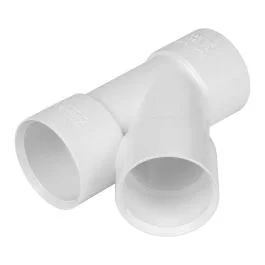 White 32mm Solvent 45 Degree Branch