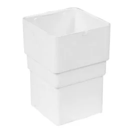 White 68mm Square Rain Water Connector