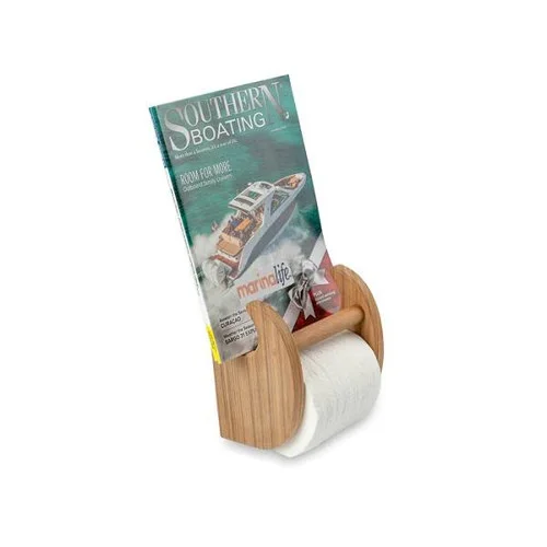 Whitecap Teak Magazine & Toilet Paper Holder